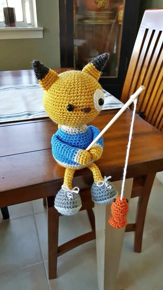 Fishing Cat Amigurumi Crochet thumbnail