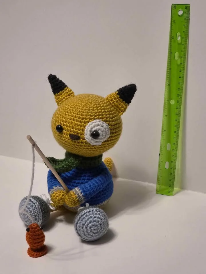 Fishing Cat Amigurumi Crochet image indicator(3)