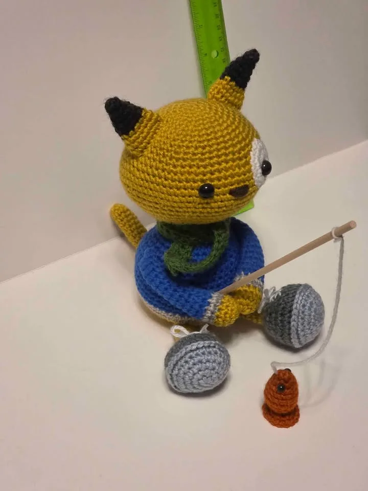 Fishing Cat Amigurumi Crochet image indicator(4)