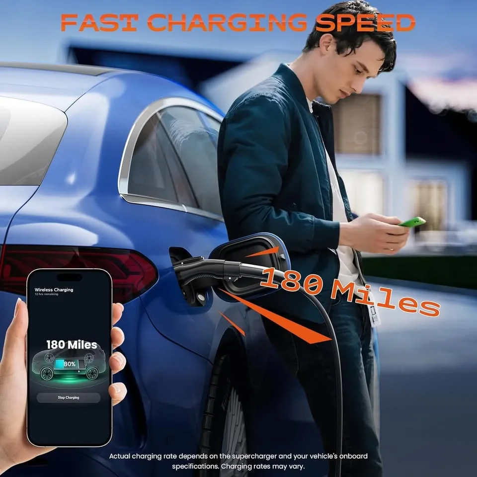 Tesla to J1772 Adapter-48Amp 250V NACS to J1772 Converter image indicator(8)