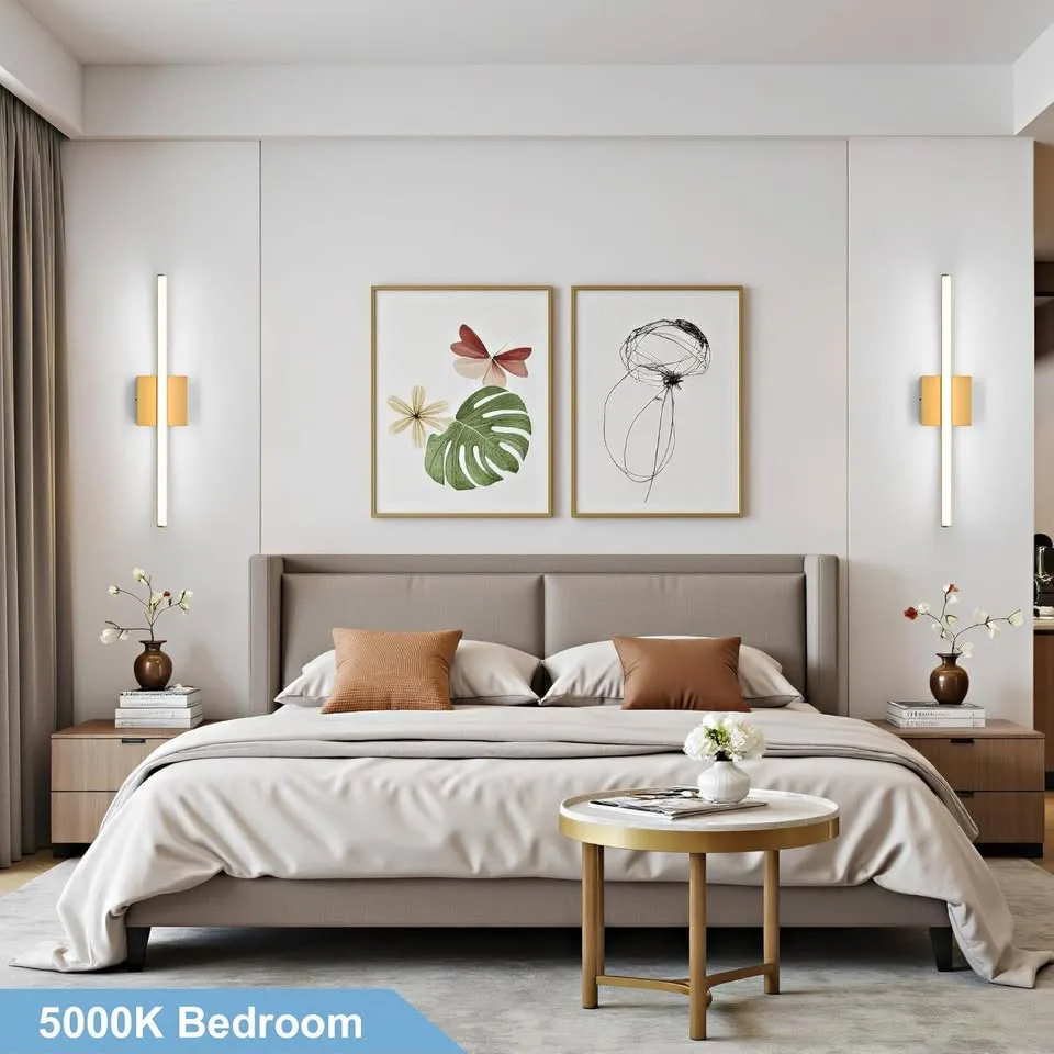 Modern Bathroom Light Fixture, Gold Vanity Light image indicator(5)