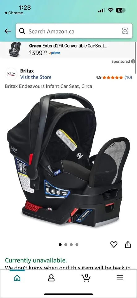 Britax Endeavours Infant Car Seat thumbnail