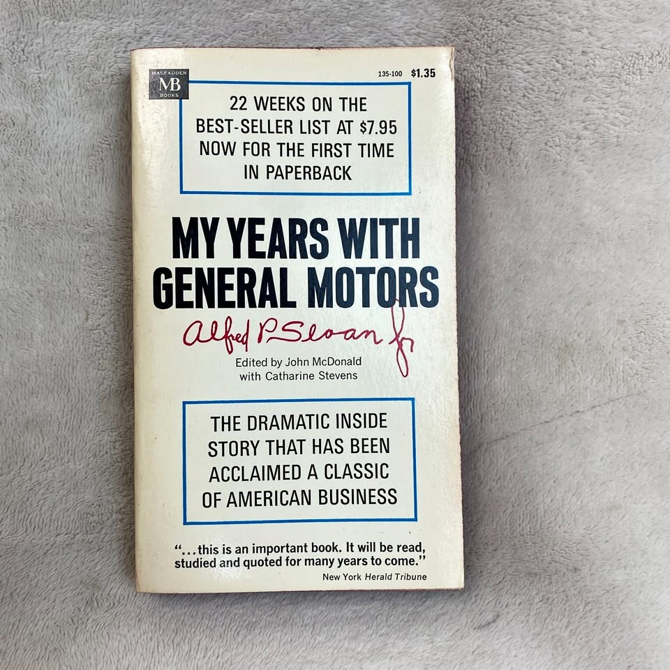 My Years with General Motors 1965 Vintage Book
