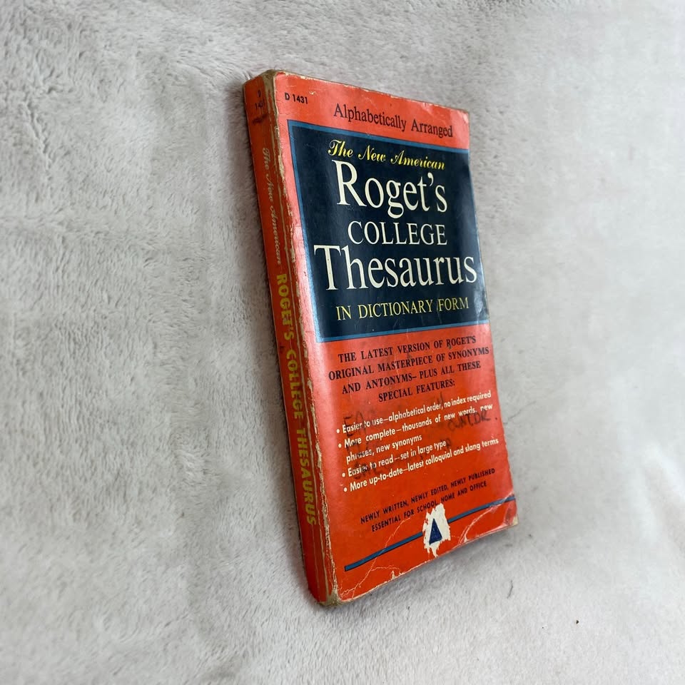 Roget's College Thesaurus Signet Print 1962 - photo 2