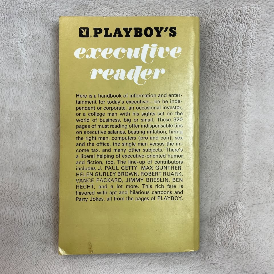 Playboys Executive Reader Paperback - photo 3