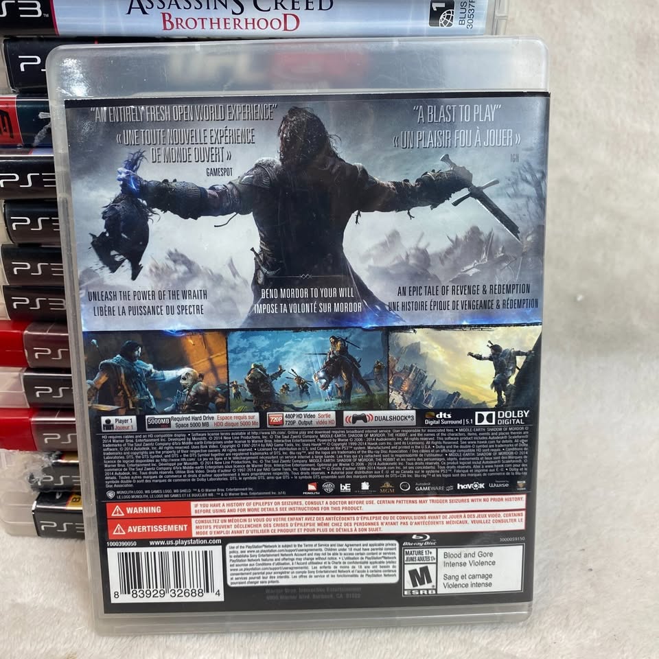Middle-Earth Shadow of Mordor PS3 Game - photo 3