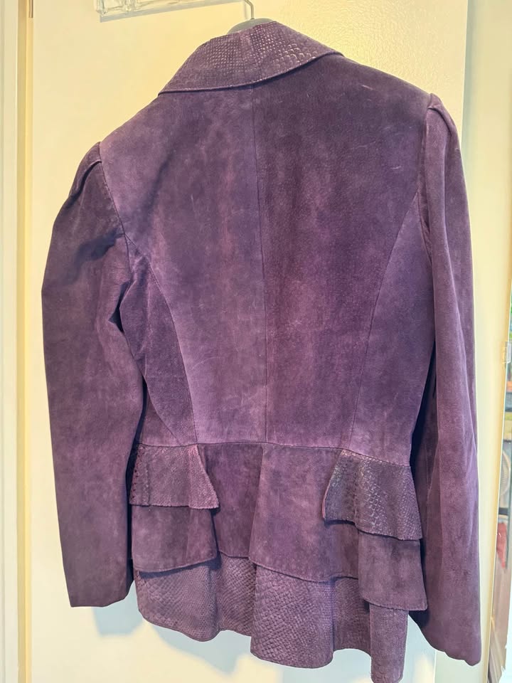 Danier Leather late 80s vintage suede jacket and skirt - photo 3