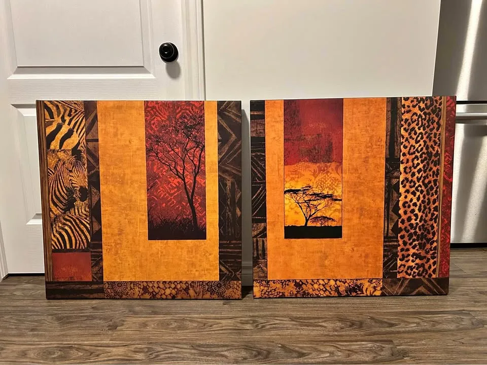 Tribal/African Canvas Set Wall Art
