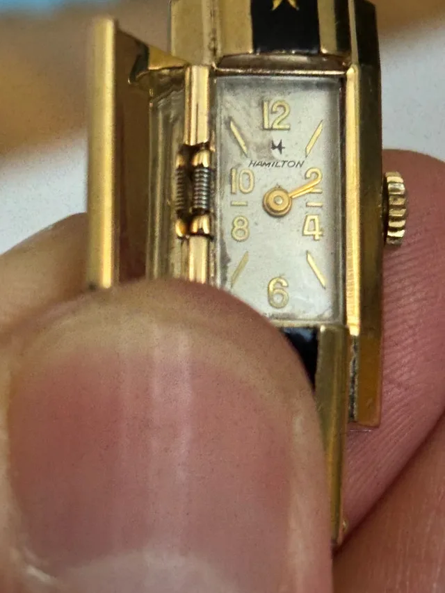 Hamilton Gold Plated Mechanical Watch image indicator(5)