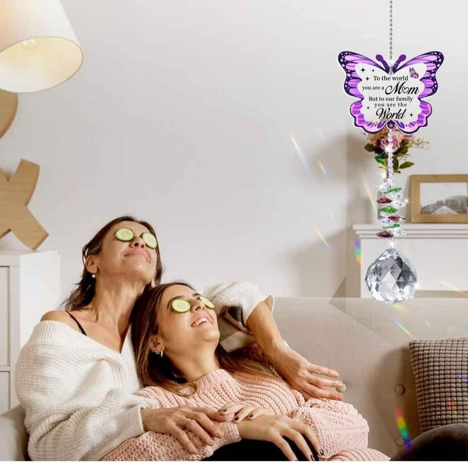Butterfly Crystal Ball Sun Catcher, Gifts for Mom - photo 5