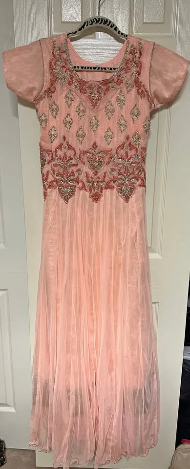 Peach Anarkali (no dupatta) thumbnail