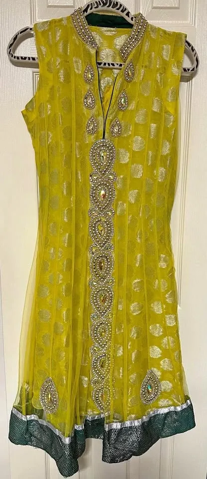 Yellow Anarkali - Indian outfit thumbnail