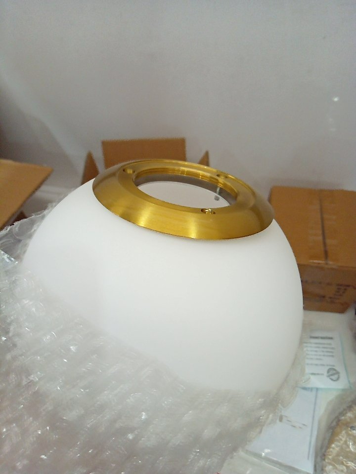 Chandelier - 5 Light Cluster Pendant (White and Golden) - photo 4