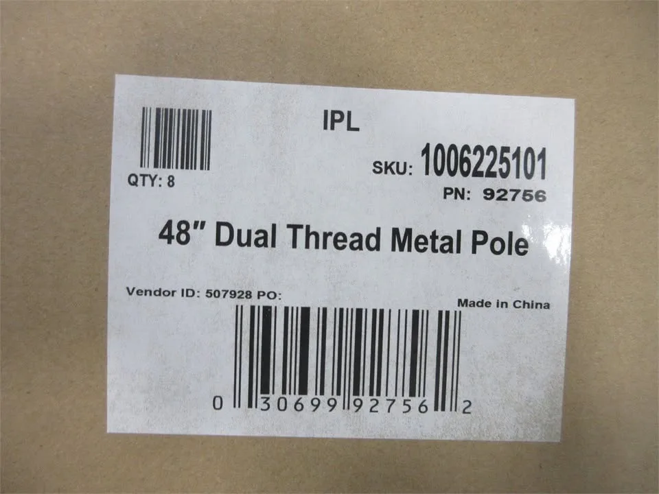 DUAL THREAD METAL SANDING POLES 48" METAL EXTENSION POLE image indicator(3)