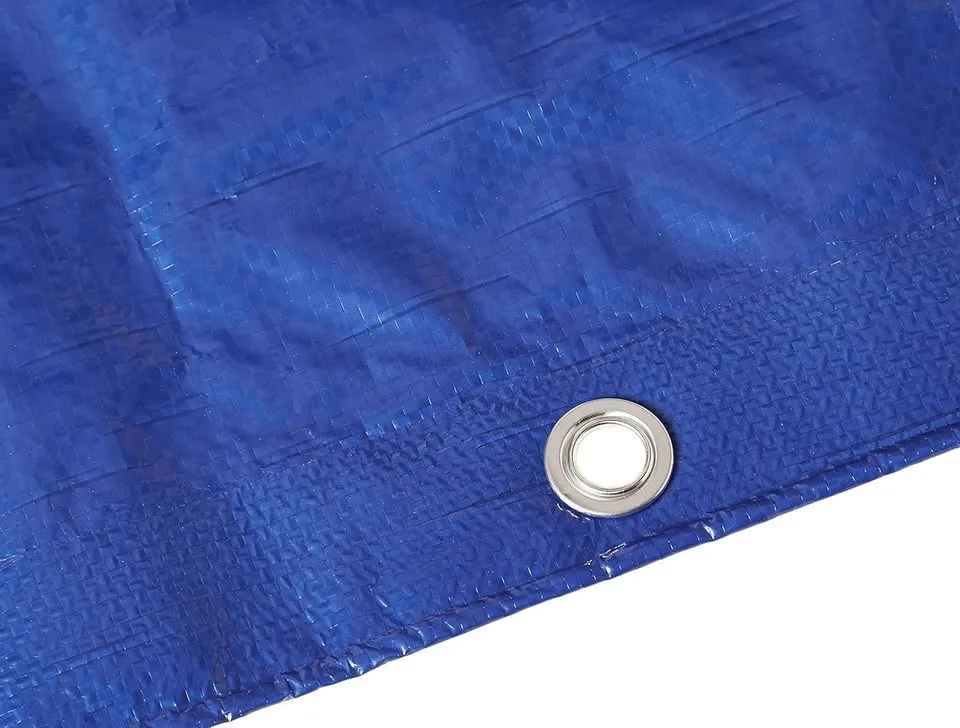 COMMERCIAL POLY TARPS 30'X40' Waterproof 5MIL Blue image indicator(2)