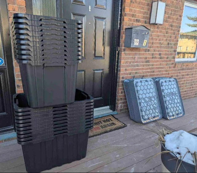 Moving? pack with bins, no taping cardboard image indicator(2)