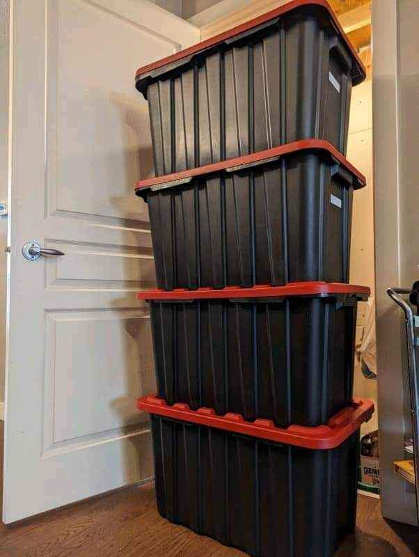 Moving boxes storage bins no taping cardboard boxes - photo 3