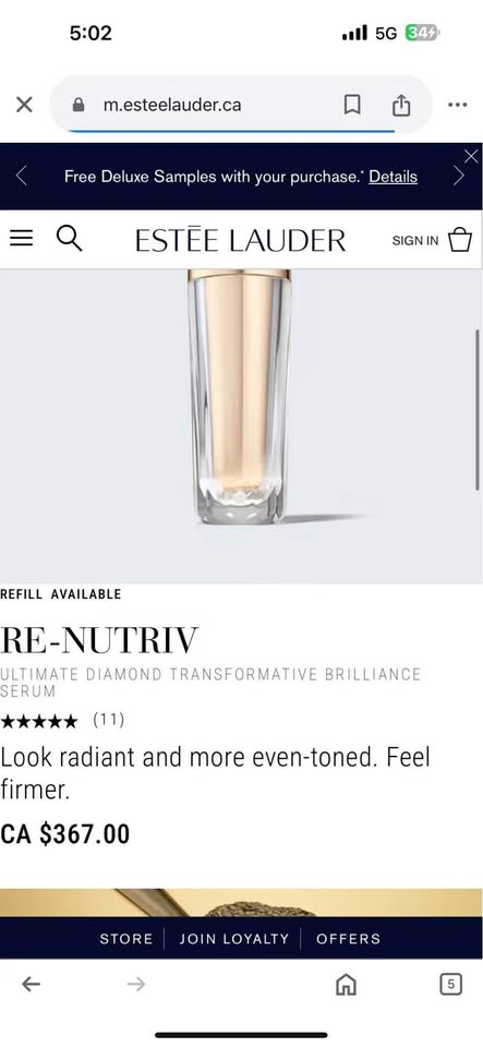 Estee lauder RE NUTRIV SERUM30ml - photo 2