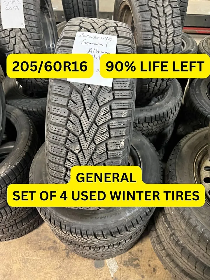 205/60R16 4 General Arctic 12 90% $115 thumbnail
