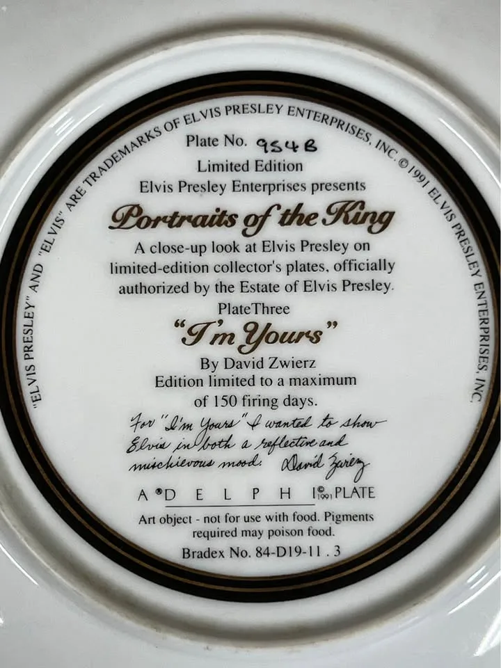 Elvis Presley Plates image indicator(2)