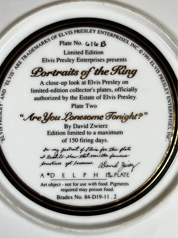 Elvis Presley Plates image indicator(6)