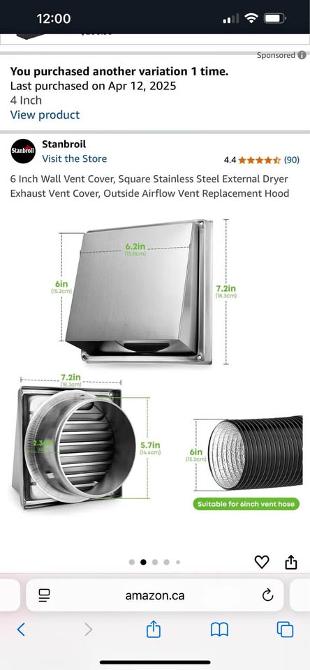 Vent 6"