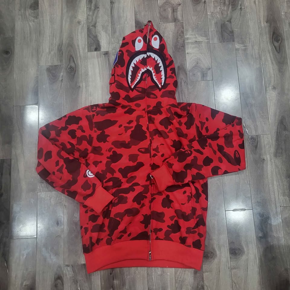 Red bape hoodie - photo 4