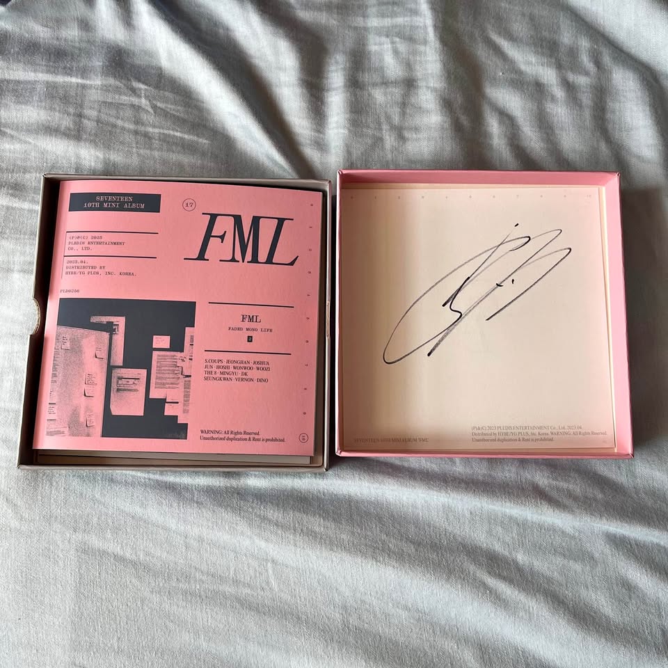 Seventeen FML Album Jun’s signature