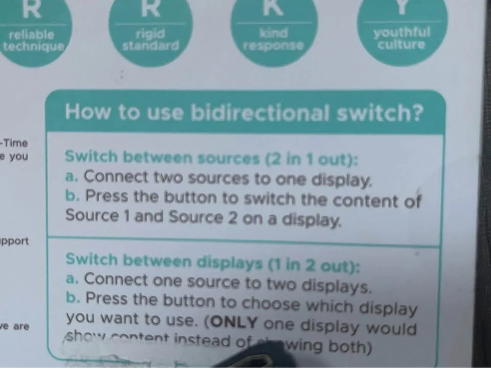 HDMI Bi-directional Switch image indicator(4)