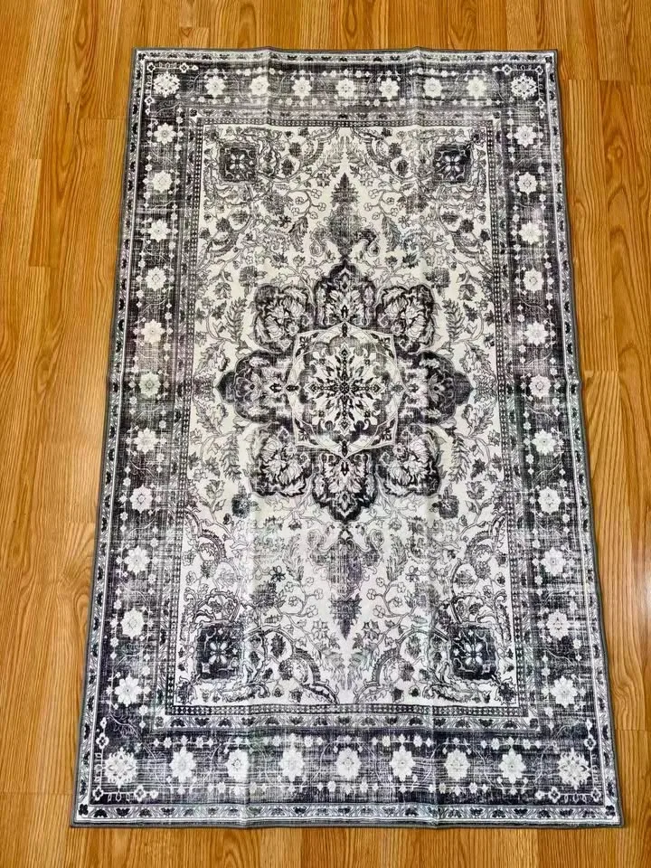 Brand New 3x5ft Grey/Floral Area Rug image indicator(2)