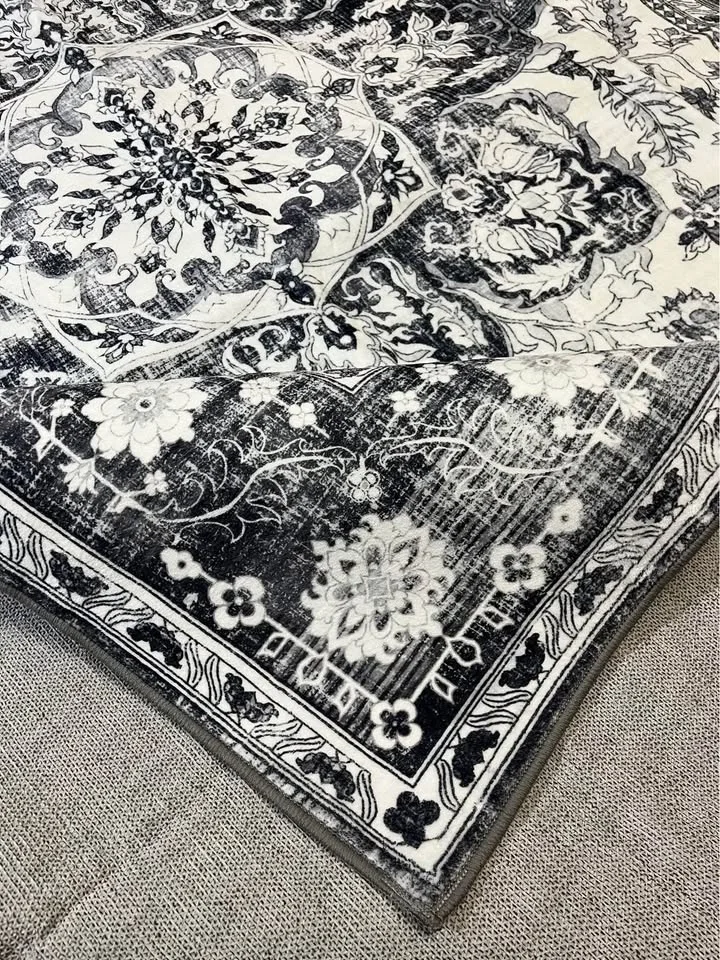 Brand New 3x5ft Grey/Floral Area Rug image indicator(8)