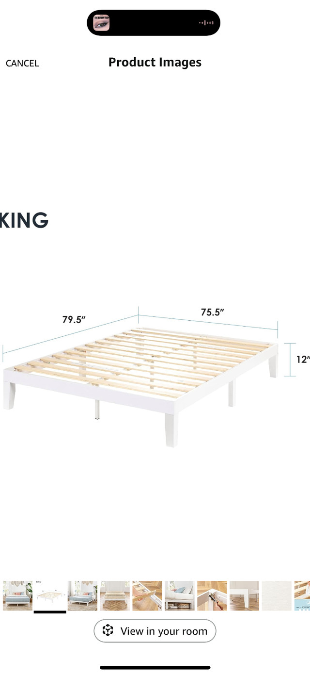 KING WOODEN BEDFRAME - photo 2