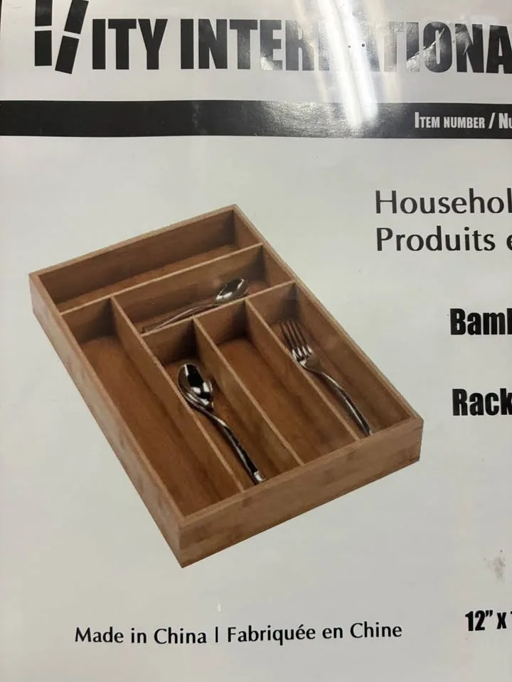 Large Bamboo Cutlery Tray image indicator(3)