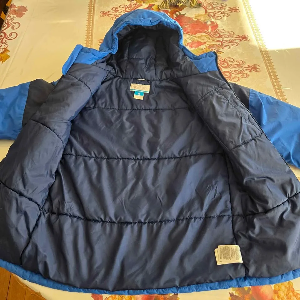 Columbia Jacket Boys L 14/16 Blue Waterproof image indicator(5)