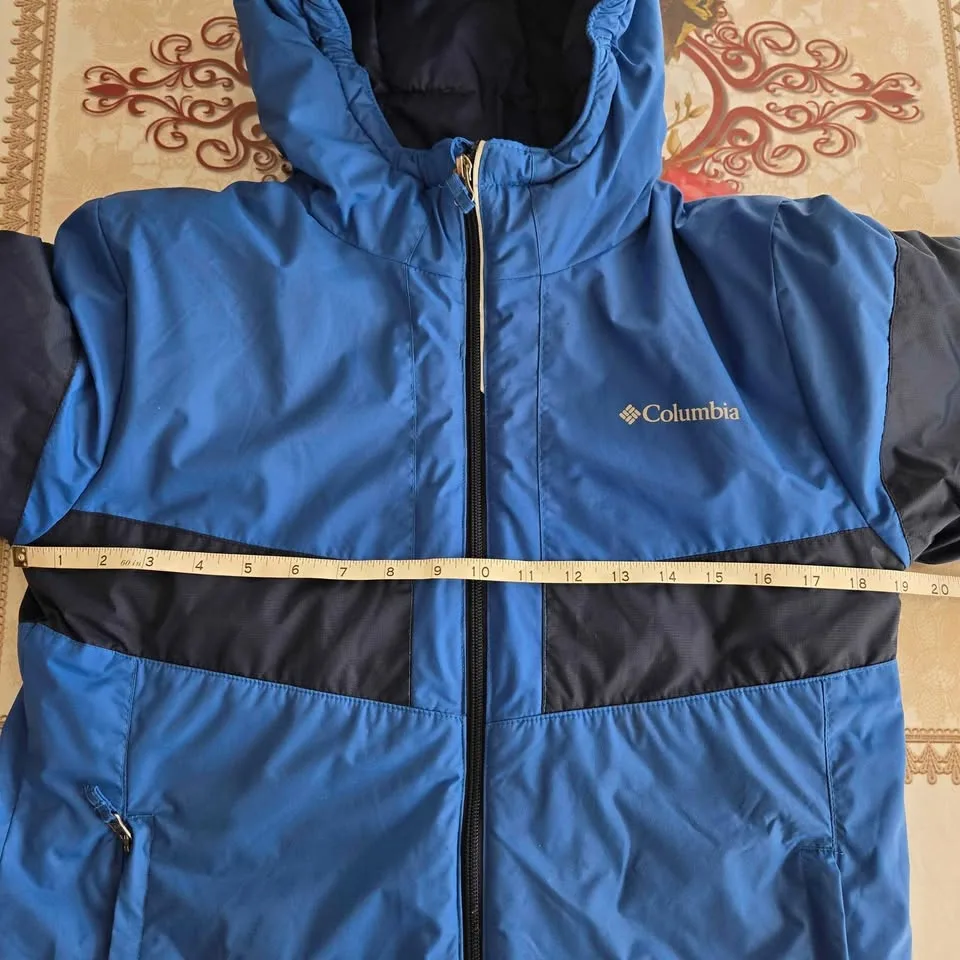 Columbia Jacket Boys L 14/16 Blue Waterproof image indicator(7)