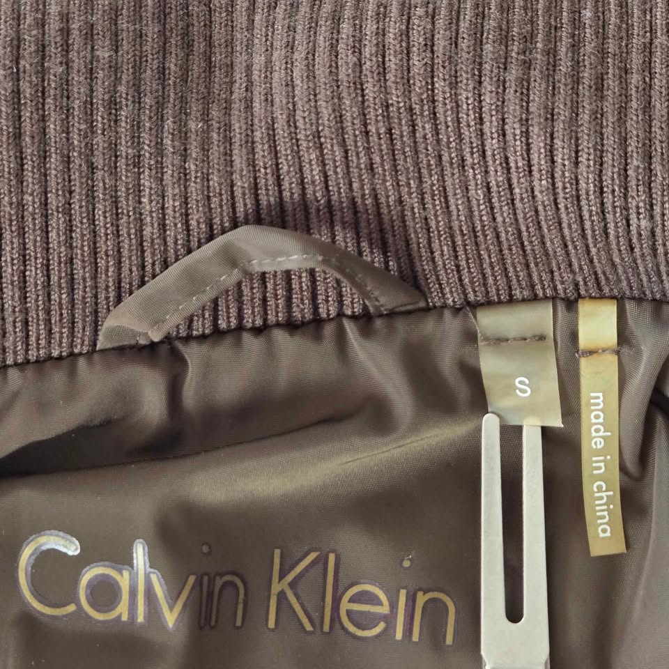 Calvin Klein Puffer Jacket Womens Small Olive Green - photo 2