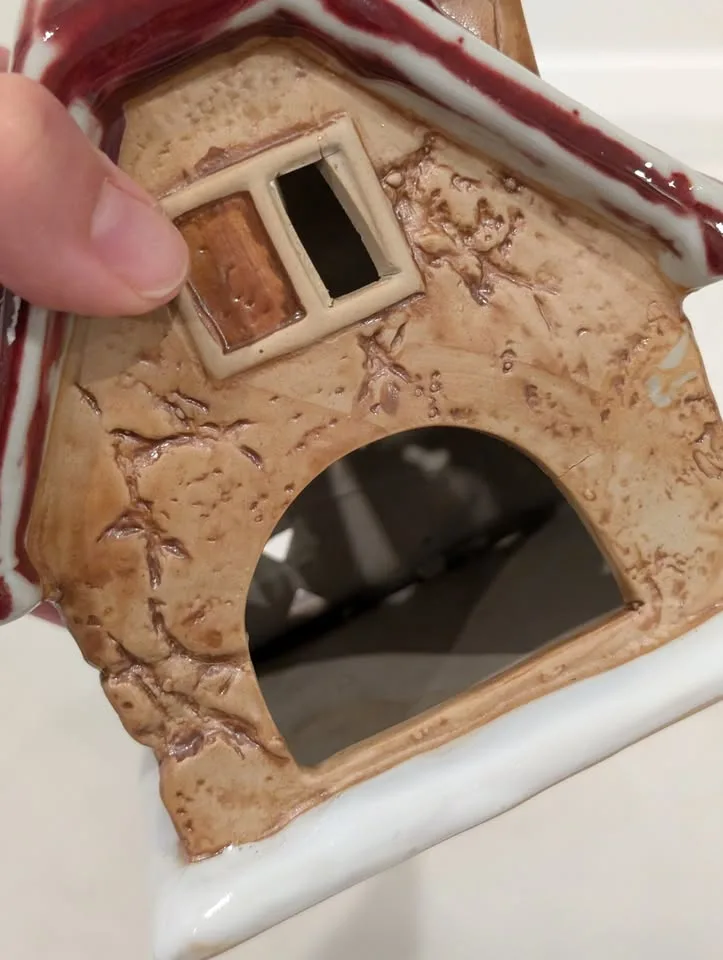 Rustic Christmas Winter Holiday House - Tealight Decor image indicator(4)