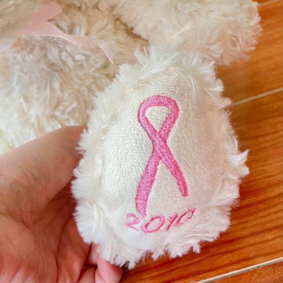 12" Canadian Cancer Society 2010 Bear Pink Ribbon - photo 2