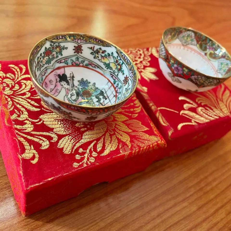 Small Chinese Porcelain Style Bowl / Miniature Tea Cup image indicator(5)