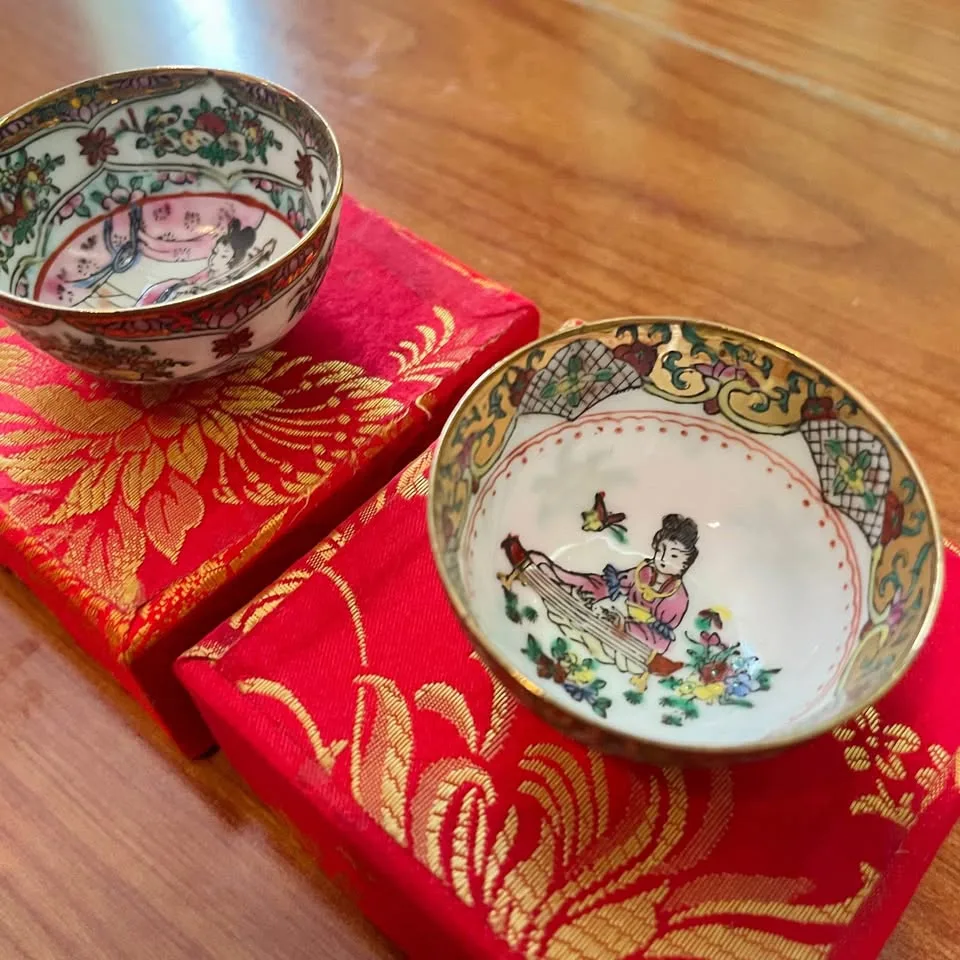 Small Chinese Porcelain Style Bowl / Miniature Tea Cup image indicator(6)