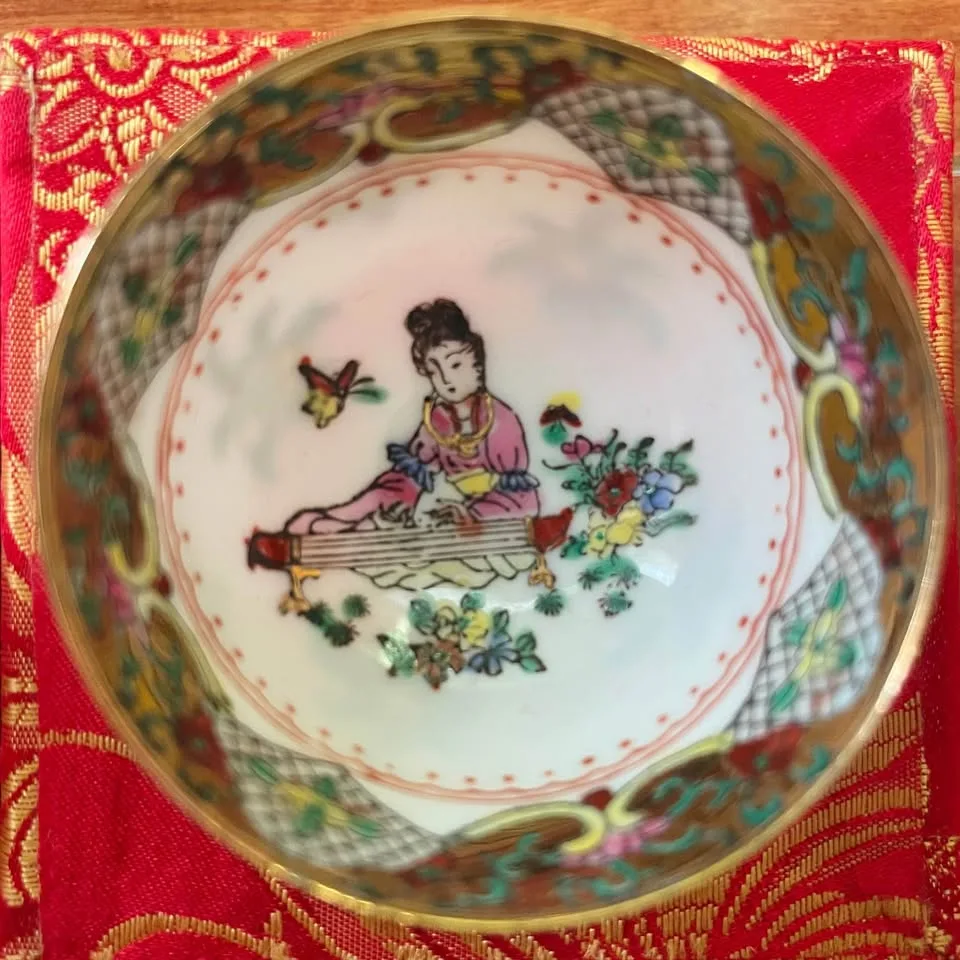 Small Chinese Porcelain Style Bowl / Miniature Tea Cup image indicator(8)