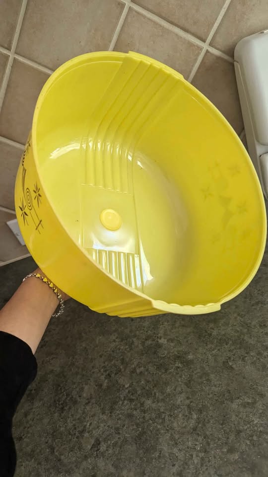 Vintage Yellow Cookies Canister & Lustro-Ware cake cover - photo 5