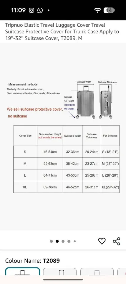 Medium - Vibrant luggage covering! image indicator(2)