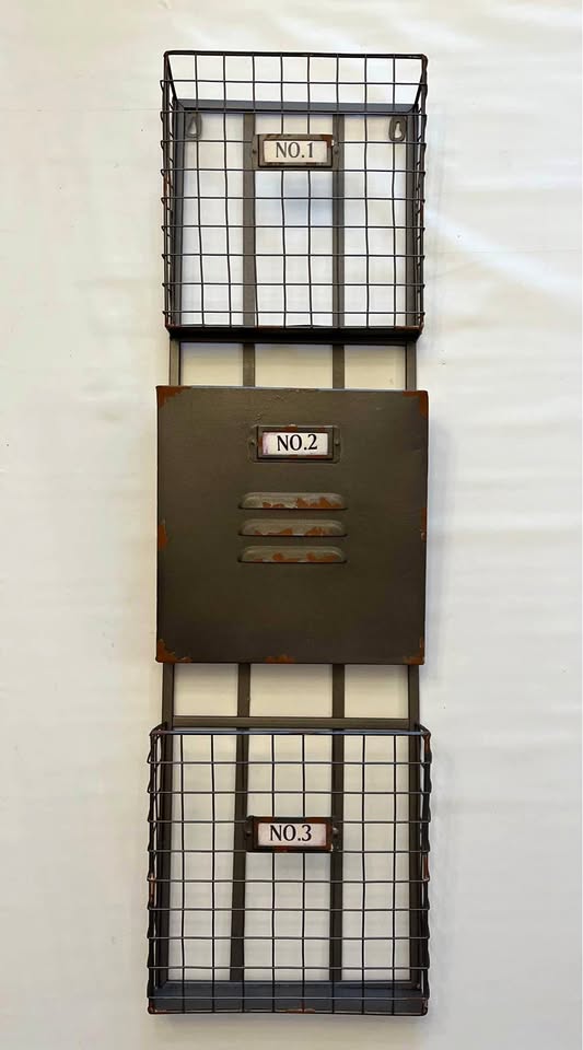 Industrial Style Wall Organizer