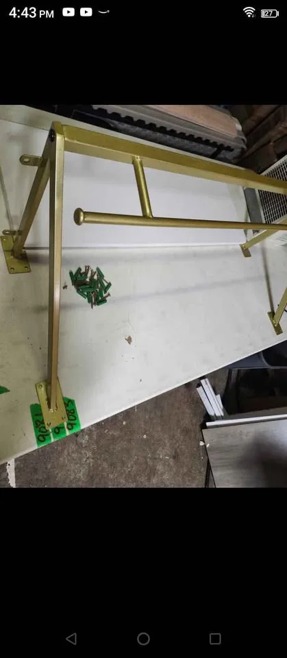 White lg shelf metal brackets Beautiful heavy duty 31" image indicator(4)