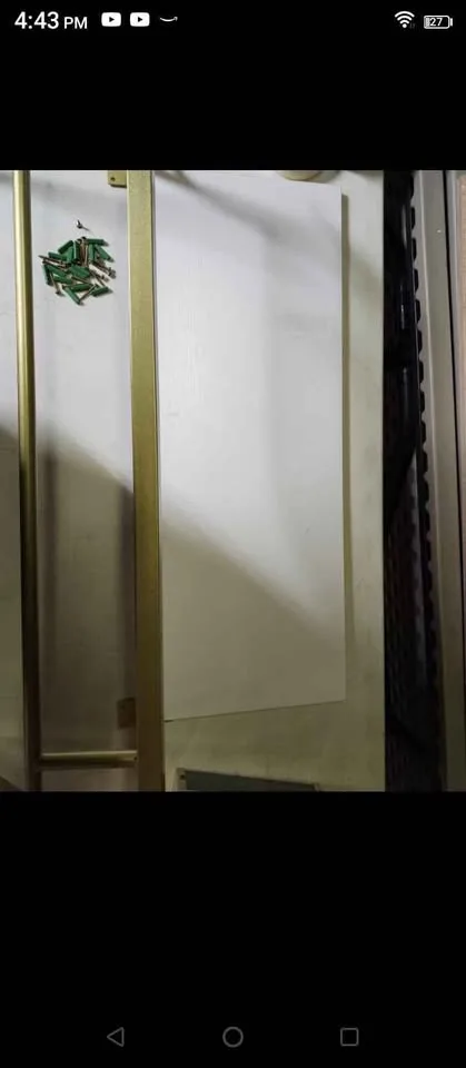 White lg shelf metal brackets Beautiful heavy duty 31" image indicator(5)