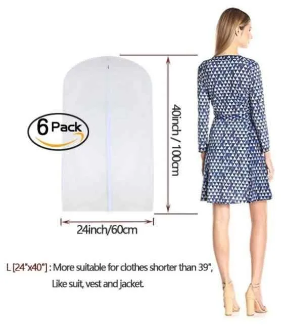 Brand new 6pk Garmet covers/zippers/ cedar wood balls image indicator(2)