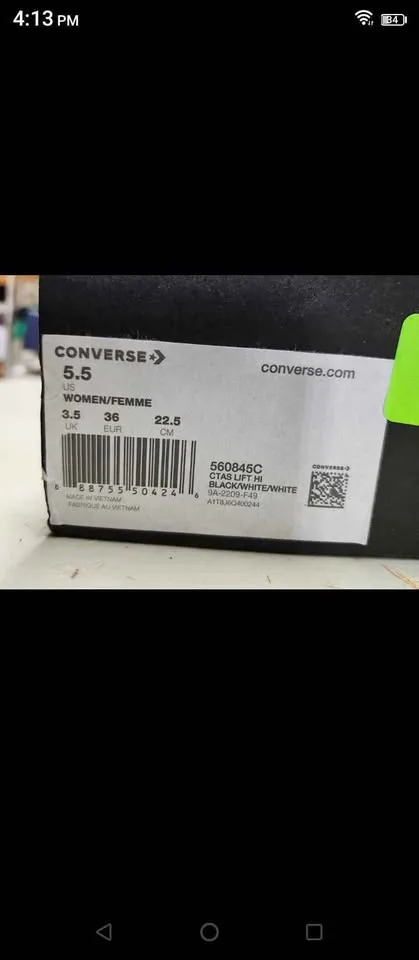 Brand new authentic Shoes converse size 5.5 womens comfy image indicator(5)