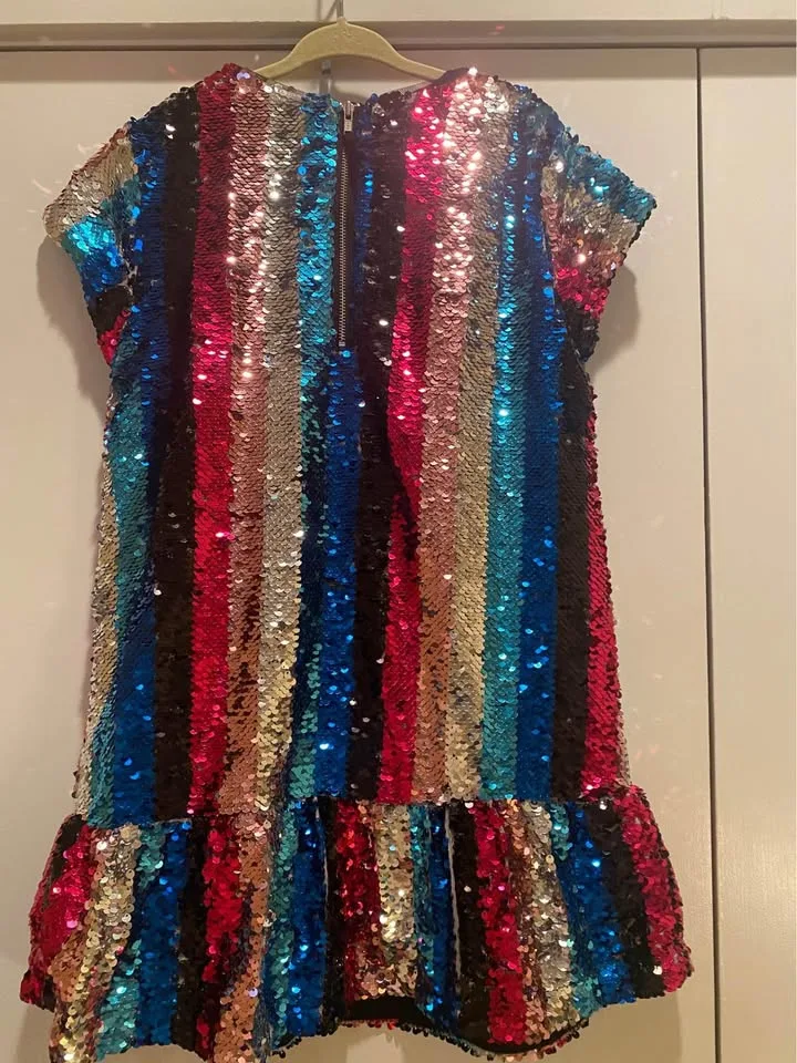 🌈 DvF Girls Sequin Dress Sz 6 image indicator(2)