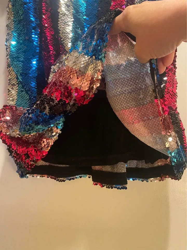 🌈 DvF Girls Sequin Dress Sz 6 image indicator(3)